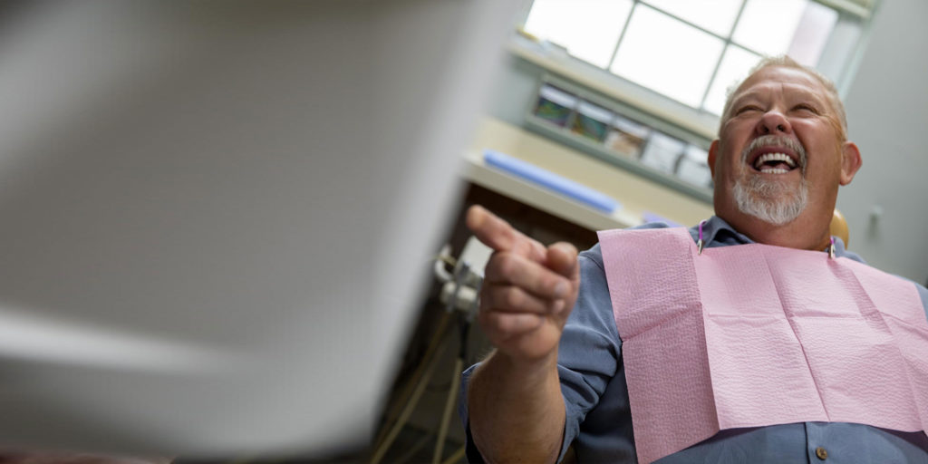 dental patient smiling