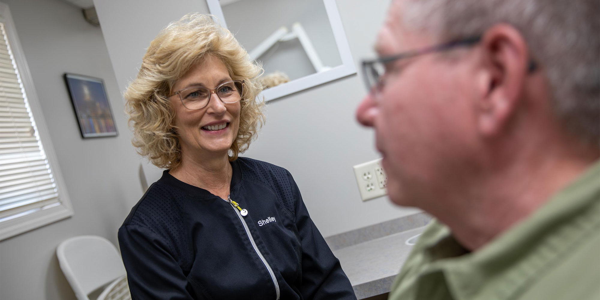 dental patient smiling